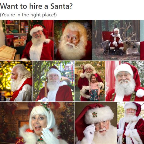 How Much Does It Cost To Hire A Santa Claus Entertainer Model Actor