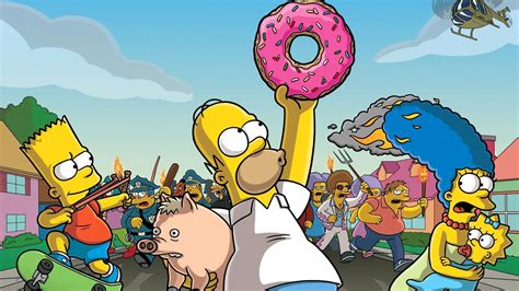 1920x1080 Resolution The Simpsons On Run 1080p Laptop Full Hd Wallpaper Wallpapers Den