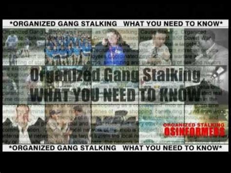 Organized Gang Stalking WHAT YOU NEED TO KNOW YouTube