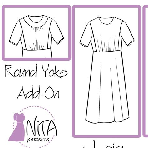 Bundle Round Yoke Leia Dress Pattern Womens Modest Dress Cape Dress
