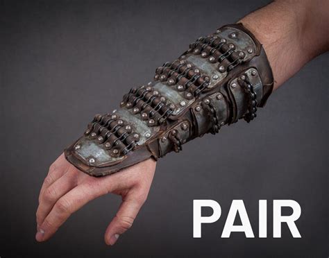 Pair Of Steel Bracers Wasteland Warrior Bracer Fallout Bracer Mad Max