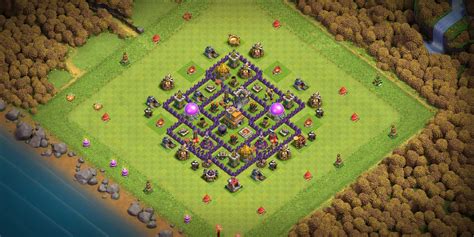 New Updated Th7 Base Layout With Layout Copy Link 2022 Base Of Clans
