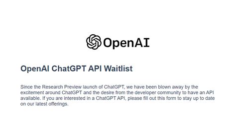 Chatgpt Is Releasing An Api How To Join The Waitlist Ghacks Tech News