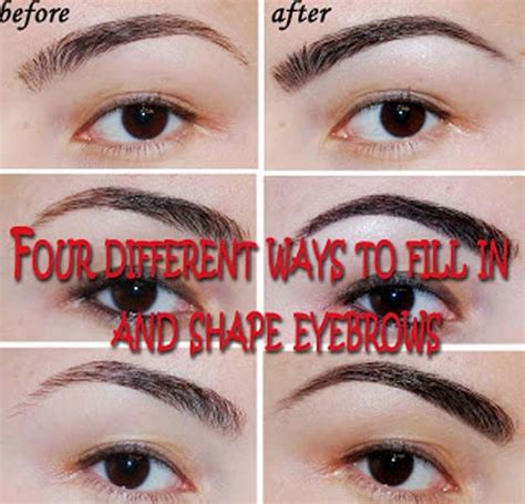 Brow Shaping Tutorials Ways To Fill In And Shape Eyebrows Awesome