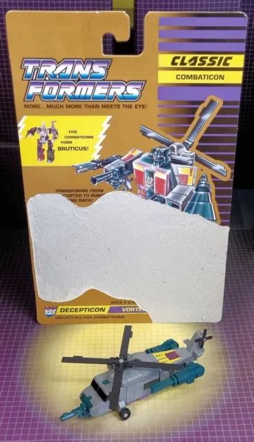 Vintage Hasbro Transformers G1 Decepticon Combaticon Vortex Complete W