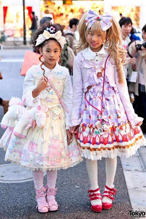 Harajuku Sweet Lolitas In Angelic Pretty Dresses And Hair