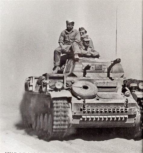 Panzer Ii Mg 34 África Korps North African Campaign Erwin Rommel