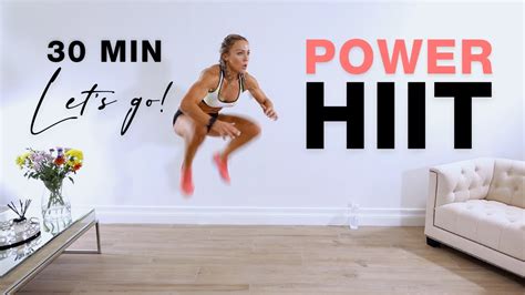 Power Hiit Workout Min Full Body No Equipment At Home Youtube