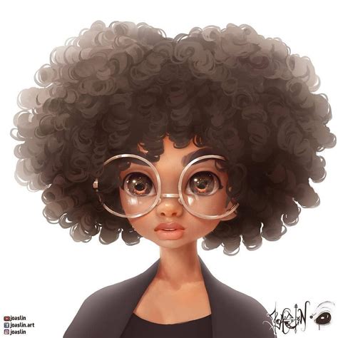 Black Anime Girl With Short Curly Hair Hair Style Lookbook For Trends