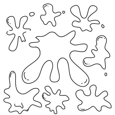 Paint Splatter Coloring Pages