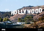 Der Hollywood-Schriftzug Hollywood Hills von Griffith Observatory Los ...