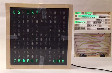 You get to decide what you want your clock to say. Homemade DIY Word Clock | EEWeb Community