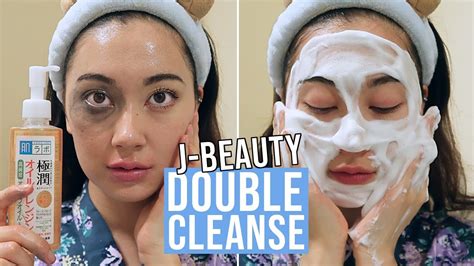 how to double cleanse a j beauty skincare lesson double cleansing 101 youtube