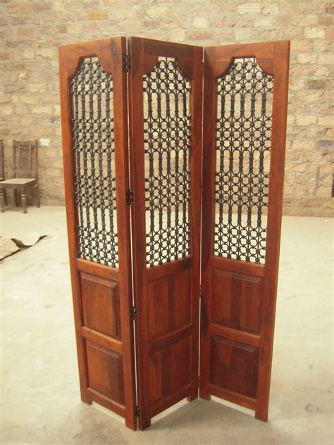 Traditional Indian Wooden Carved Screen Indian Wooden Panel Screen