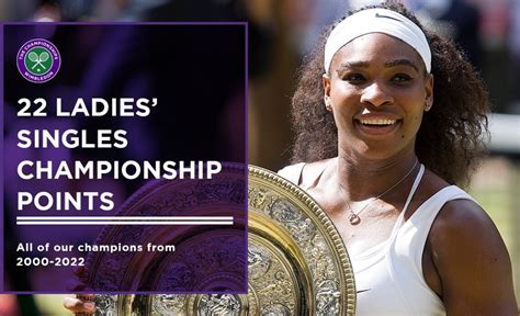 Every Ladies Singles Championship Point At Wimbledon 2000 2022 Vcp Tennis