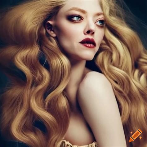 Portrait Of Amanda Seyfried As Venus From Botticelli