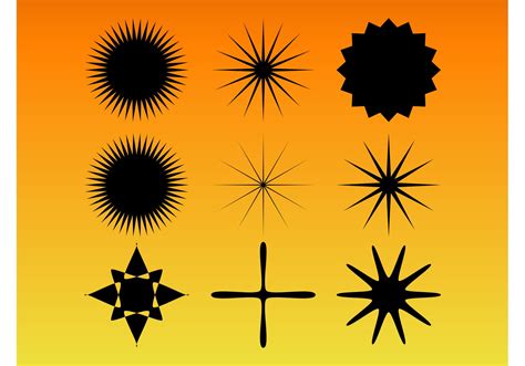 Star Burst Vector Set Download Free Vector Art Stock Graphics And Images