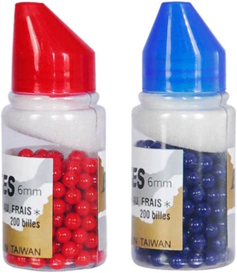 6mm Paintball Bbs For Airsoft Guns Snipers Pistol Blue Red Ammo 400
