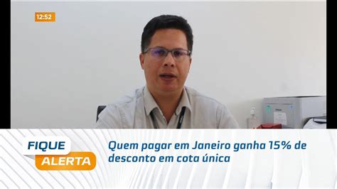 Iptu Quem Pagar Em Janeiro Ganha De Desconto Em Cota Nica Youtube