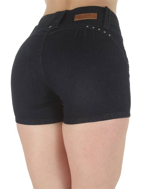 Fashion2love Plus Size Butt Lifting Levanta Cola High Waist Denim Shorts