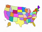 USA map PNG transparent image download, size: 2400x1846px