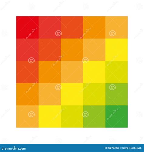 Modern Yellow Orange Color Palette Art Collection Vector Illustration