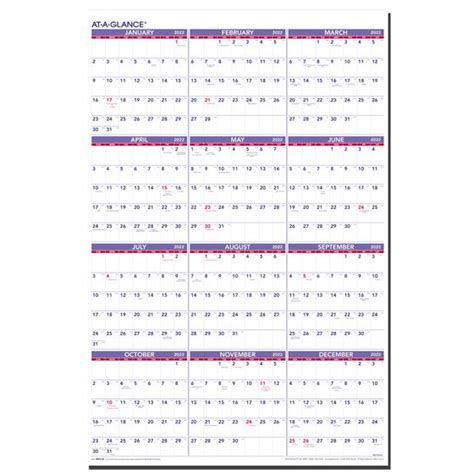 Extra Large Pm4428 Wall Calendar For 2022 July Calendar 2022