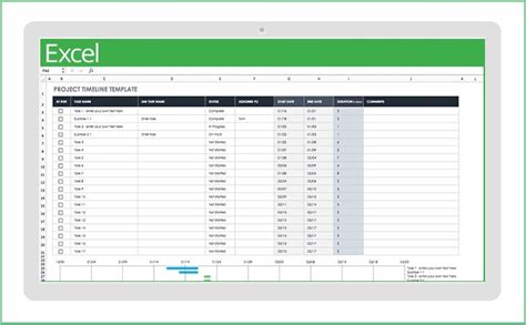 High Level Project Update Template Excel Spreadsheets Templates