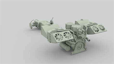 Panzer Tiger Engine And Transmission 3d Model Cgtrader
