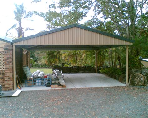 A gable roof carport is a great addition to any home that does not have an attached garage. Gable-Carport kit | Carport, Metal carports, Carport garage