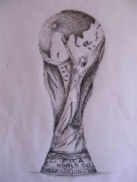 Fifa World Cup Trophy Drawing Marcello Barenghi Gamba