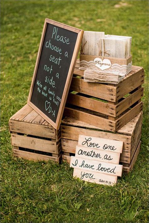 Diy Wooden Crate Wedding Sign Display Ideas Wedding