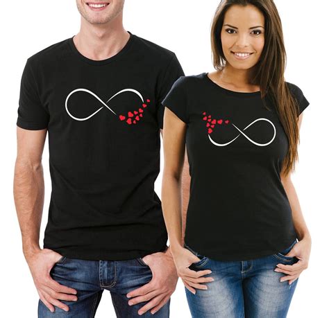 Infinity love His and Her T-shirts set. Valentines day gift. by ...