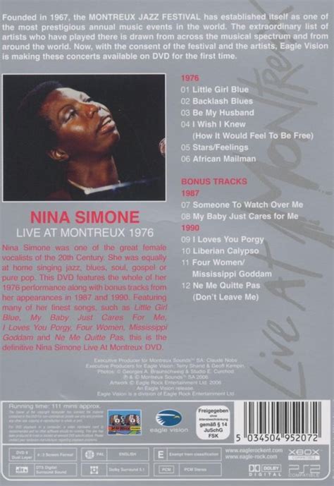 Live At Montreux 1976 Nina Simone Muziek