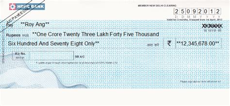 A cheque is a negotiable instrument that tells a financial institution to. Hdfc Bank Cheque Background / Hdfc Bank Transaction ...