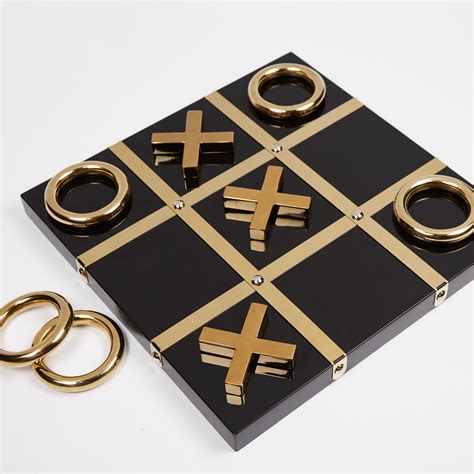 Tic Tac Toe Black Gold Wilouby Touch Of Modern
