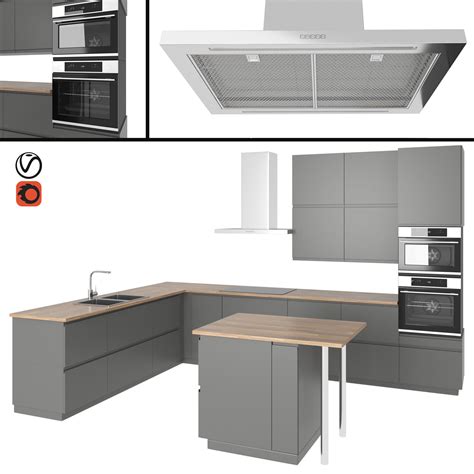 3D model Modern kitchen VOXTORP PERFECT | CGTrader