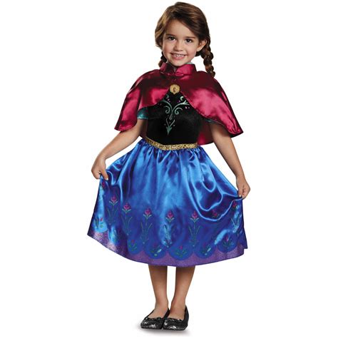 Disguise Frozen Traveling Anna Girls Halloween Fancy Dress Costume For