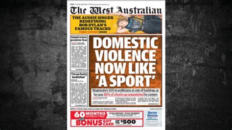 Editorial Domestic Violence Shame Now An Epidemic The West Australian