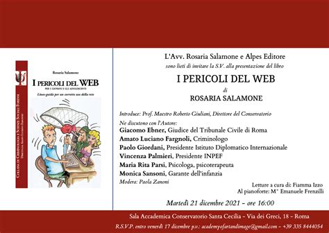 Presentazione Del Libro I Pericoli Del Web Di Rosaria Salamone