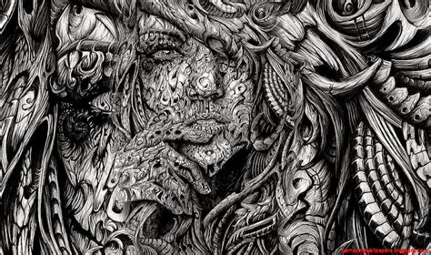 Abstract Art Faces Black And White Amazing Wallpapers
