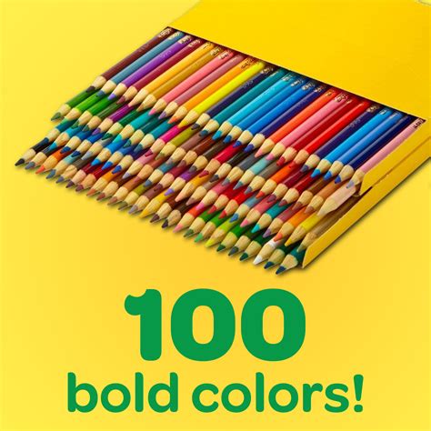 Crayola Colored Pencil Set 100 Colors Wisdom Warehouse