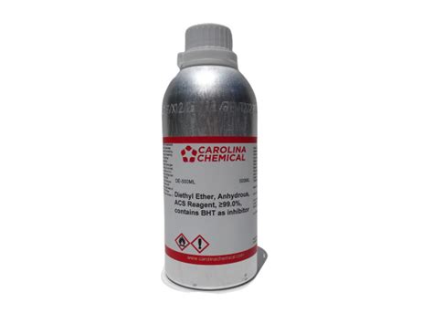 Additionally, all 1h and 13c nmr spectra were recorded using deuterated chloroform stored under anhydrous conditions as the solvent. Buy Diethyl Ether 500mL, Anhydrous, ACS Reagent, ≥99.0%, contains BHT as inhibitor - Carolina ...