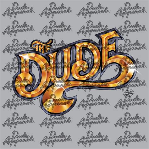 The Dude Gold Logo Baseball Tee The Dude Designs