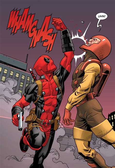 A Comic Book Cover With Two Deadpools Fighting Each Other