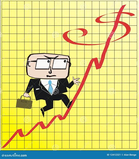 Business Profit Cartoon Stock Vector Illustration Of Executive 12412321