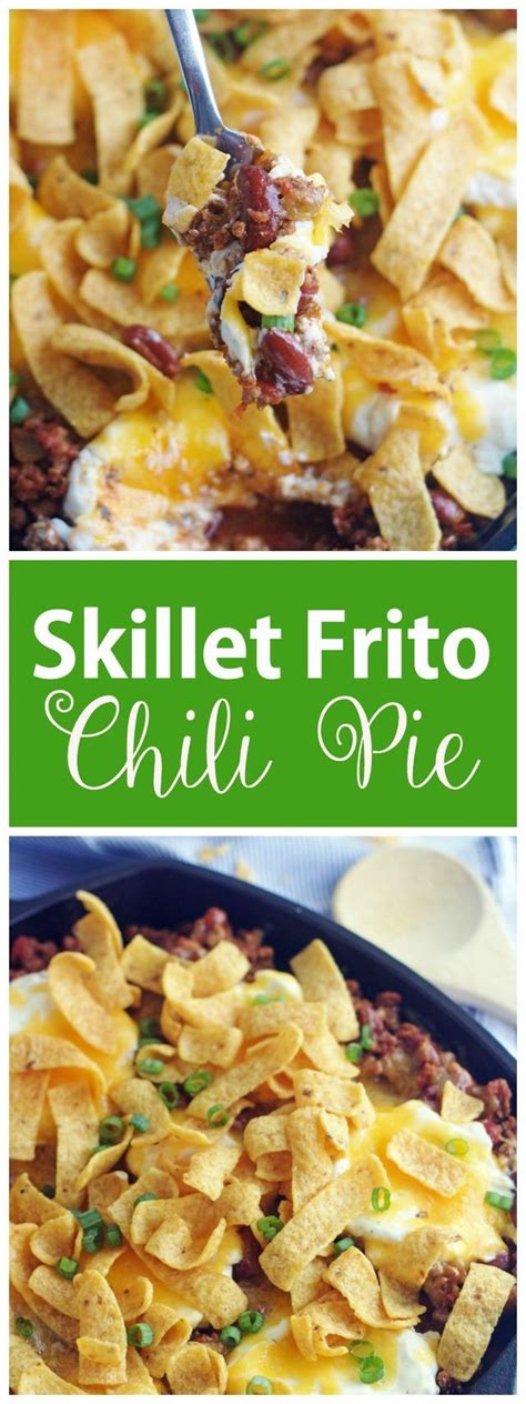 Skillet Fritos Chili Pie Recipe Chili Pie Frito Chili Pie Eat Beef