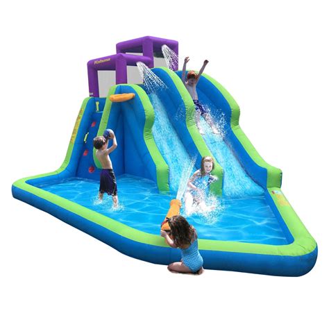 Kahuna 90793 Twin Falls Outdoor Inflatable Splash Pool Backyard Water