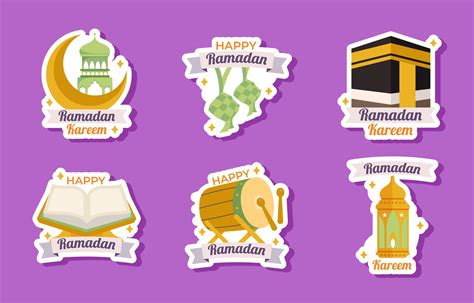 Set Of Ramadan Stickers Graphic By Xis666graphic · Creative Fabrica