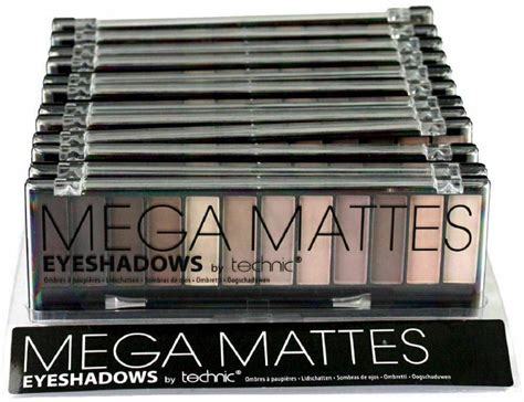 Technic Mega Eyeshadow Palette Shade Matte Nude Brown Natural